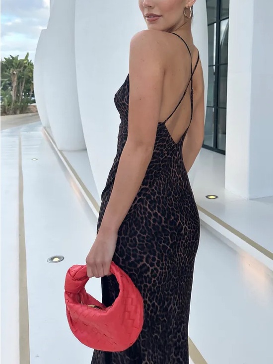 Bardot Dresses & Skirts - 🆕 Bardot Leopard Slip Midi Dress